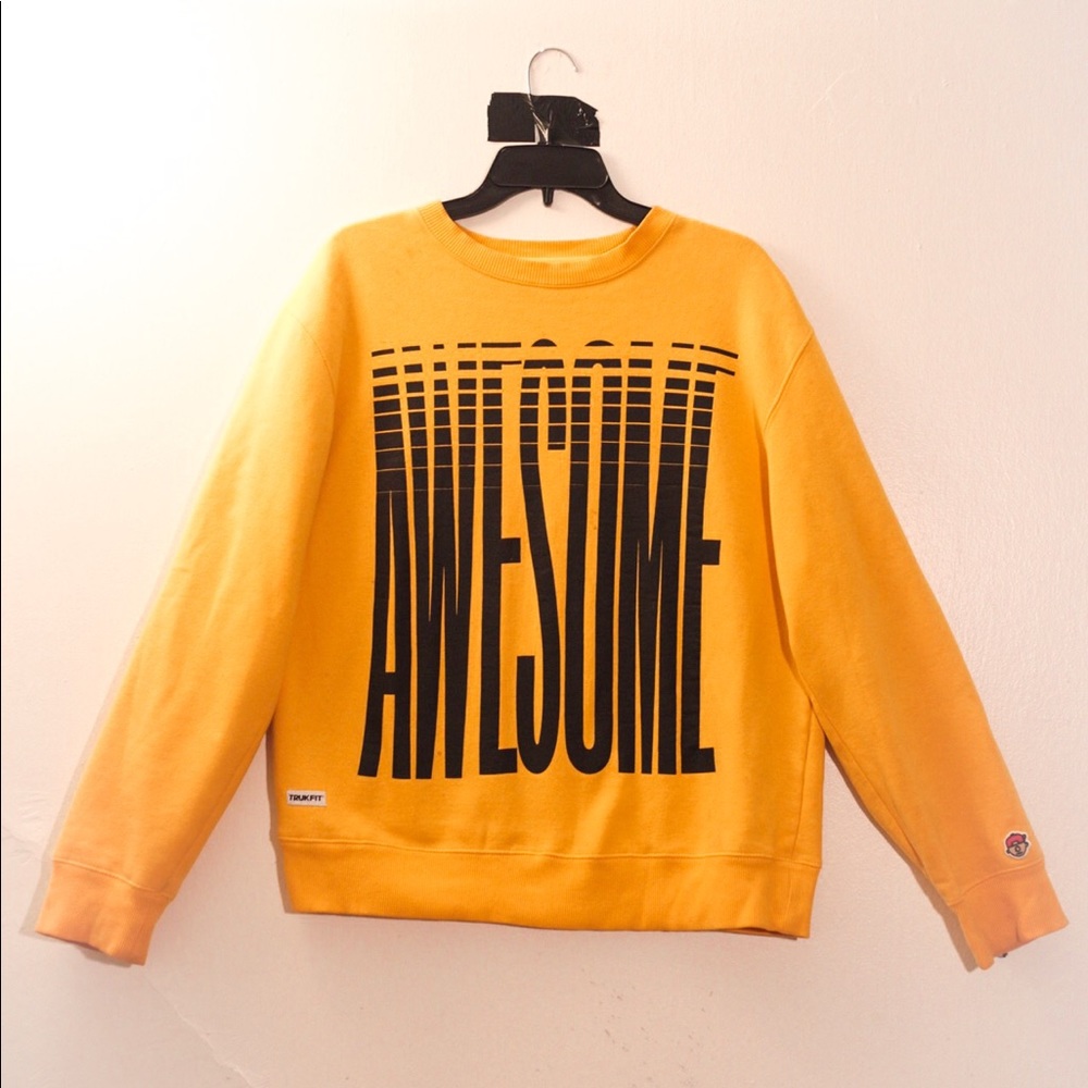 Trukfit Yellow “Awesome” Sweatshirt